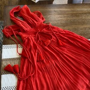 NWOT Free People Coral Maxi Dress XS